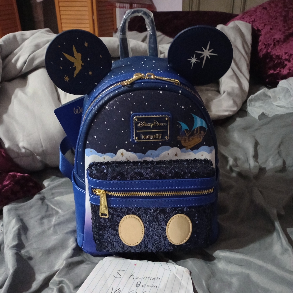 Peter Pan loungefly backpack
